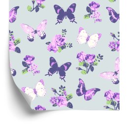 Tapeta W Motyle, Róże, Kwiaty, Natura, Do Salonu
