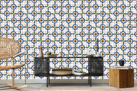 Tapeta Do Jadalni, Kuchni Orientalna Mozaika Wzory