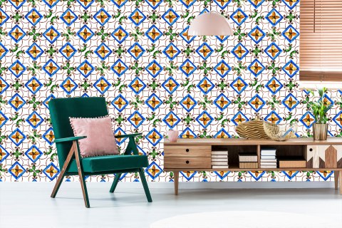 Tapeta Do Jadalni, Kuchni Orientalna Mozaika Wzory