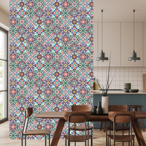 Tapeta Do Jadalni, Mozaika, Wzory, Imitacja Płytek