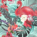 Tapeta Flamingi, Kwiaty, Natura, Do Salonu