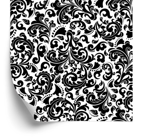 Tapeta Klasyczne Czarno-Białe Ornamenty
