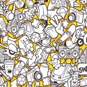 Tapeta Młodzieżowa Miejskie Życie Graffiti Muzyka