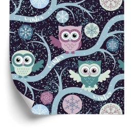 Tapeta Sowy Na Gałęziach