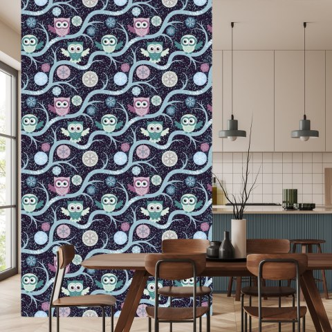 Tapeta Sowy Na Gałęziach