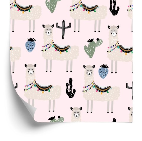 Tapeta W Lamy Zwierzęta Kaktusy, Do Pokoju Dziecka