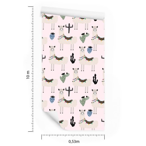 Tapeta W Lamy Zwierzęta Kaktusy, Do Pokoju Dziecka