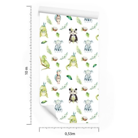 Tapeta Zwierzęta Wśród Liści