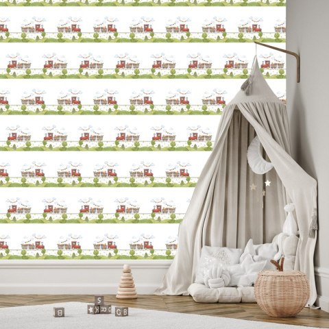 Tapeta Bajkowe Urocze Kolejki