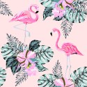 Tapeta Flamingi I Liście