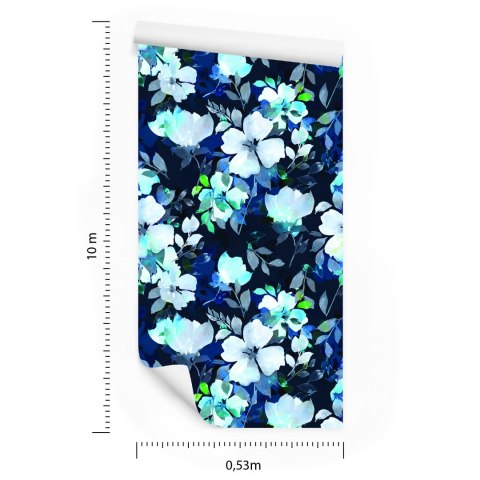 Tapeta Kwiatowy Wzór Akwarela