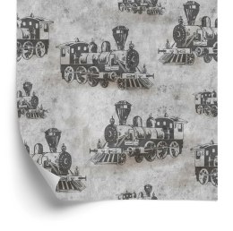 Tapeta Lokomotywy Vintage Na Tle Betonu