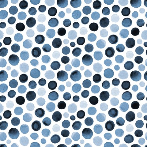 Tapeta Niebieskie Kropki Z Akwareli