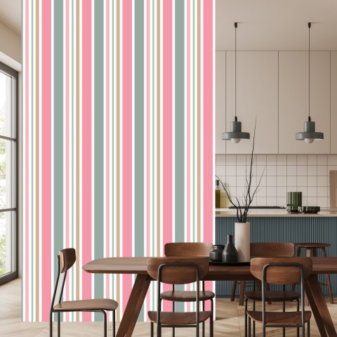 Tapeta Nowoczesna W Paski 3D Do Salonu, Sypialni