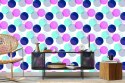 Tapeta Nowoczesne Kolorowe Groszki