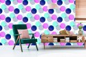 Tapeta Nowoczesne Kolorowe Groszki