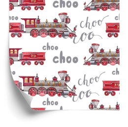 Tapeta Parowozy Malowane Akwarelą