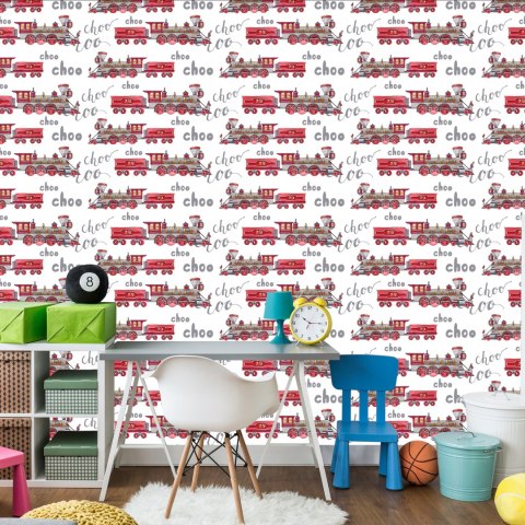 Tapeta Parowozy Malowane Akwarelą