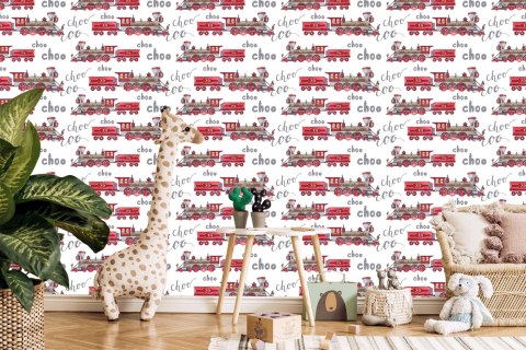 Tapeta Parowozy Malowane Akwarelą