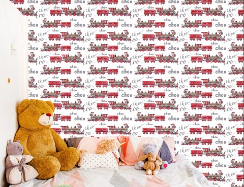 Tapeta Parowozy Malowane Akwarelą