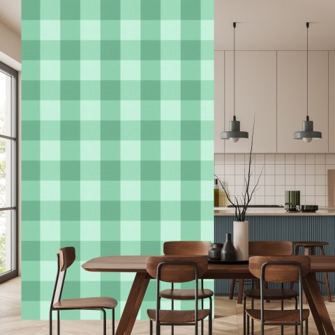 Tapeta Piękna Krata W Odcieniach Zieleni