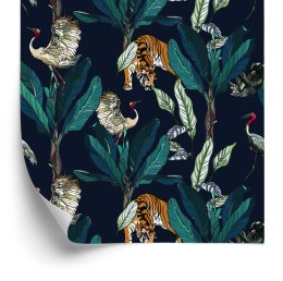 Tapeta Tygrysy, Żurawie I Leniwce