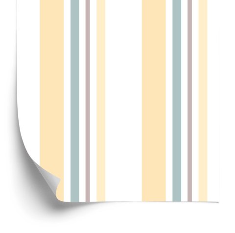 Tapeta W Klasyczne, Pionowe Paski, Salon, Biuro