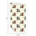 Tapeta Zabawkowe Parowozy Vintage