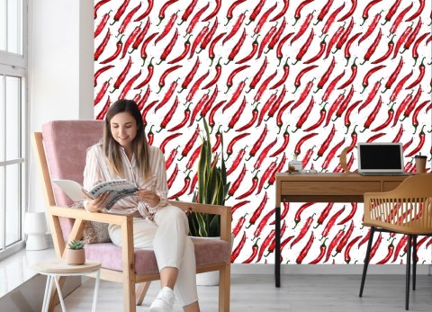 Tapeta Czerwone Ostre Papryczki