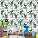 Tapeta Do Pokoju Dziecka, Dinozaury Kosmos Gwiazdy