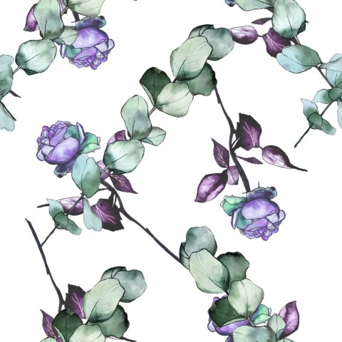 Tapeta Fioletowe Róże