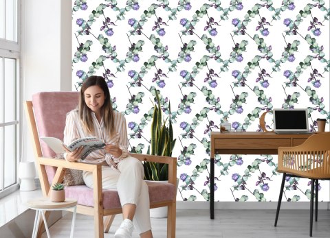 Tapeta Fioletowe Róże