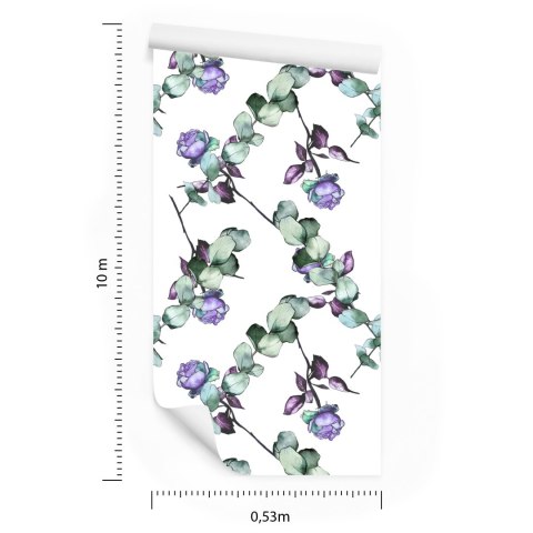 Tapeta Fioletowe Róże