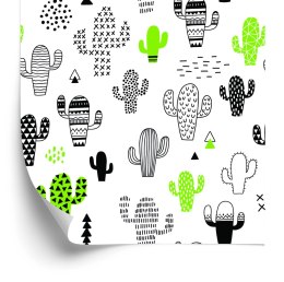 Tapeta Kaktusy W Stylu Skandynawskim, Do Salonu