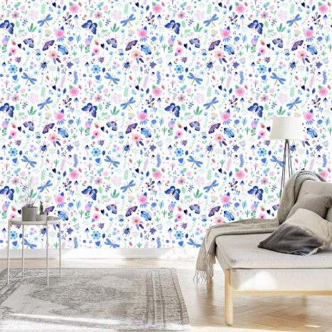 Tapeta Kolorowe Owady Motyle, Do Pokoju Dziecka