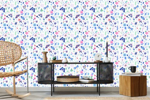 Tapeta Kolorowe Owady Motyle, Do Pokoju Dziecka