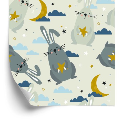 Tapeta Króliki Na Tle Chmur