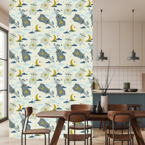 Tapeta Króliki Na Tle Chmur