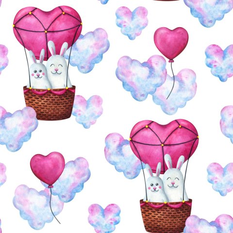 Tapeta Króliki W Chmurach