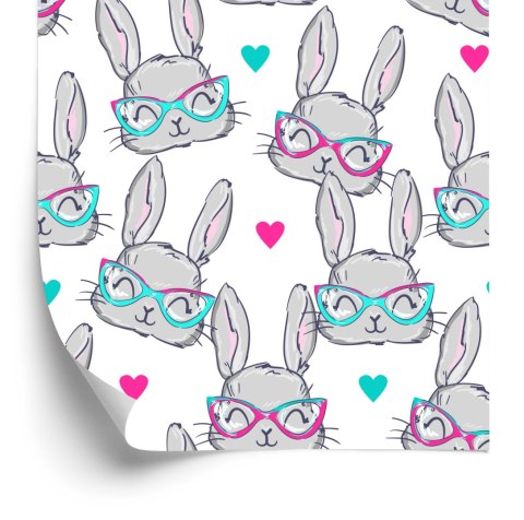 Tapeta Króliki W Okularach