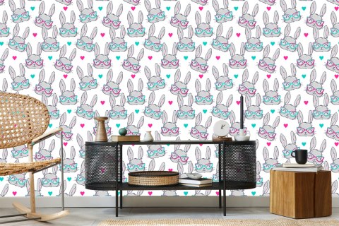 Tapeta Króliki W Okularach