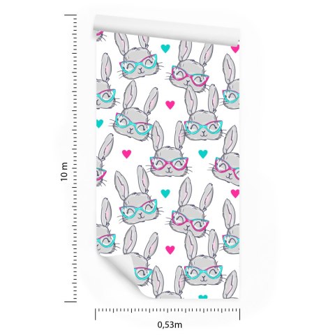 Tapeta Króliki W Okularach