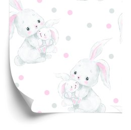 Tapeta Króliki Z Kropkami W Tle