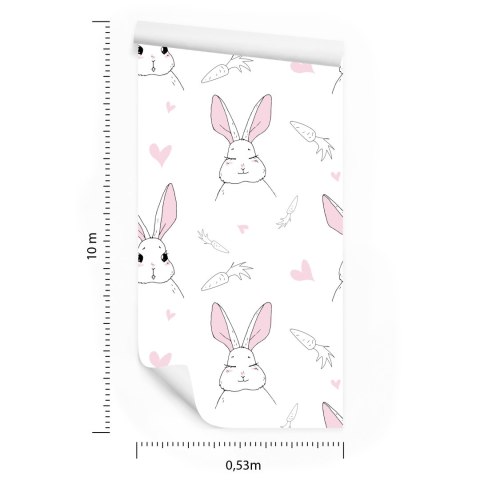 Tapeta Króliki Z Marchewkami