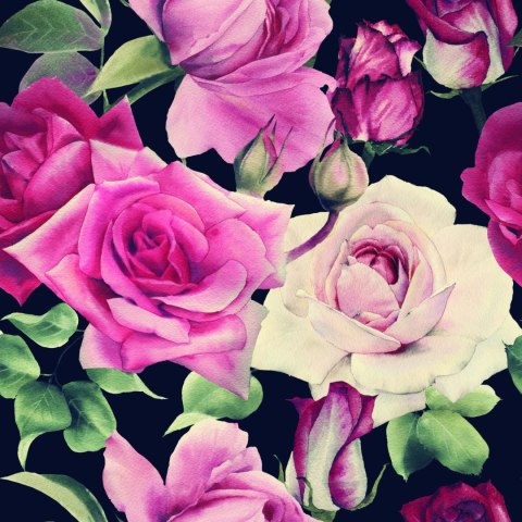 Tapeta Kwiaty Vintage