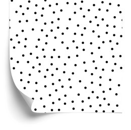Tapeta Minimalistyczne Czarne Kropki