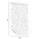 Tapeta Minimalistyczne Czarne Kropki