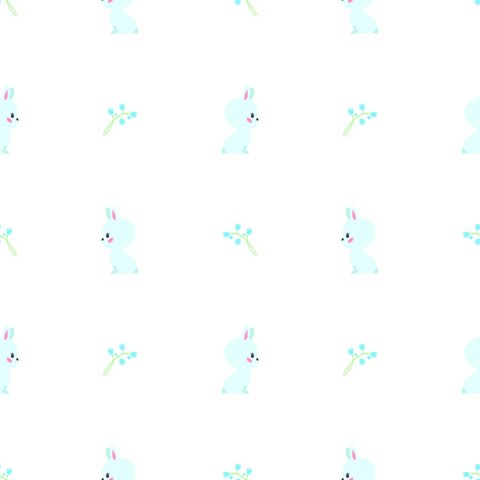 Tapeta Niebieskie Króliki