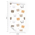 Tapeta Niedźwiadki Misie Panda