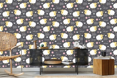 Tapeta Owce Na Ciemnym Tle